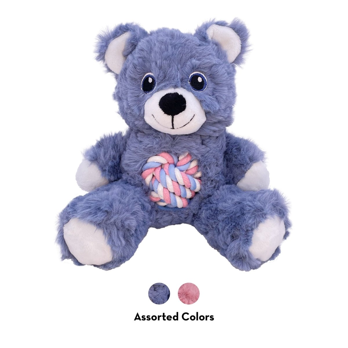 KONG Knots Teddy Dog Toy – Small (Assorted Colors) - Pets Perfect
