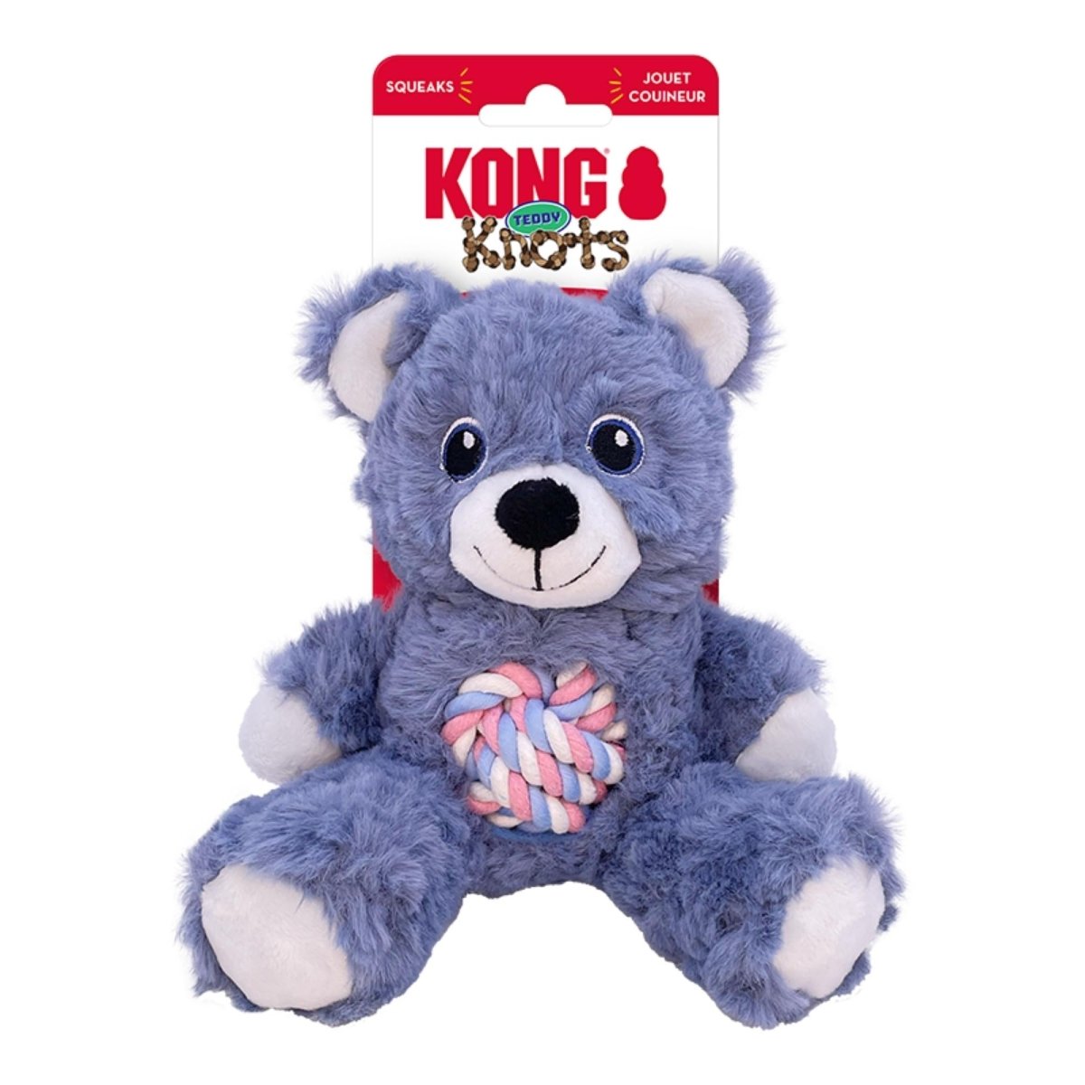 KONG Knots Teddy Dog Toy – Small (Assorted Colors) - Pets Perfect