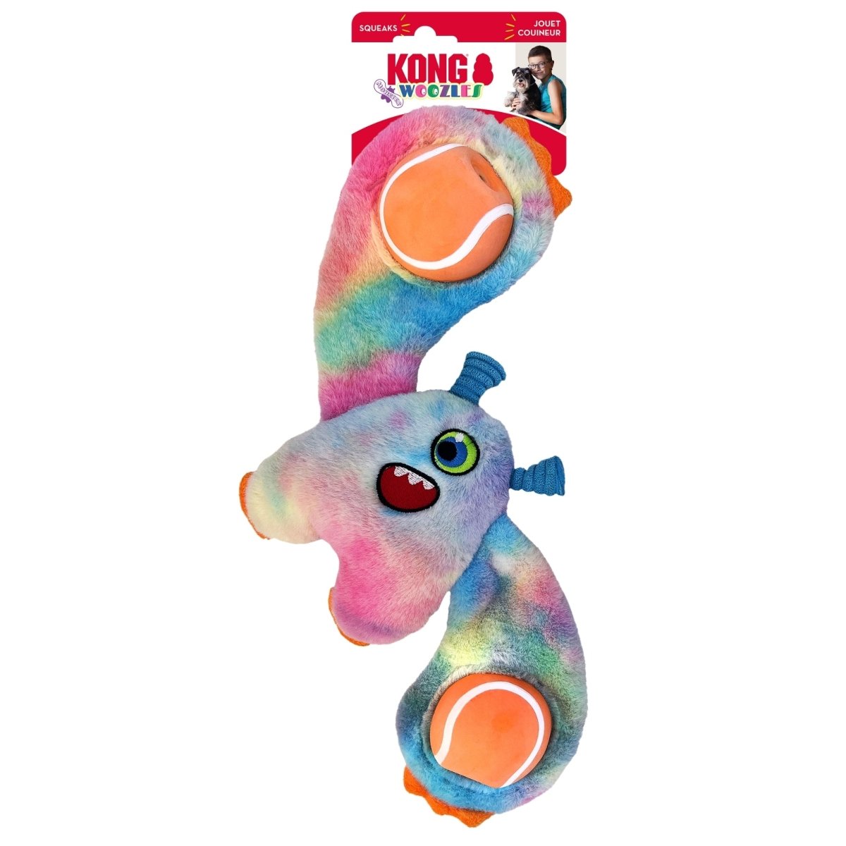 KONG Woozles Monster Assorted Dog Toy 1ea/MD - Pets Perfect