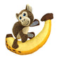 KONG Pull - A - Partz Pals Dog Toy Monkey, MD (2 pack) - Pets Perfect