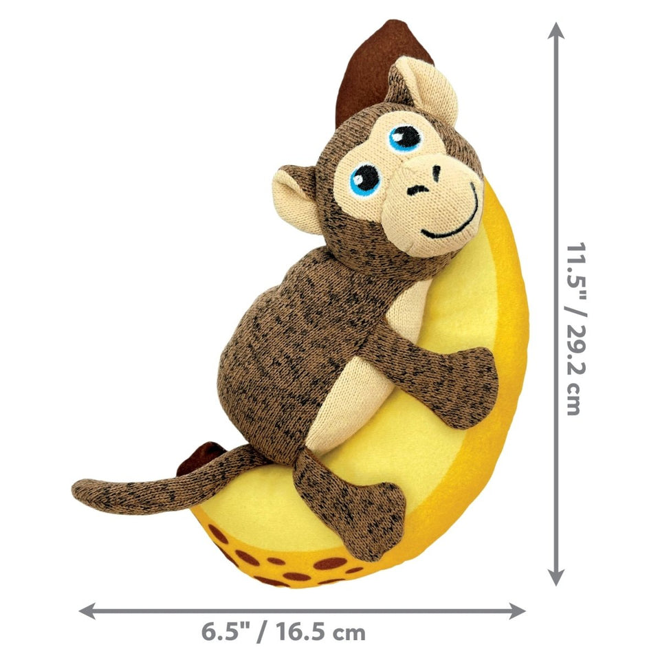 KONG Pull-A-Partz Pals Dog Toy Monkey, Medium, view 2