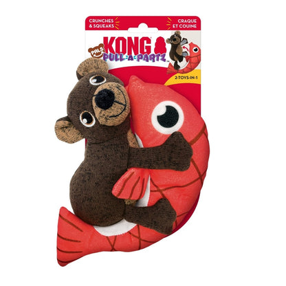 KONG Pull - A - Partz Pals Dog Toy Bear, MD (2 pack) - Pets Perfect