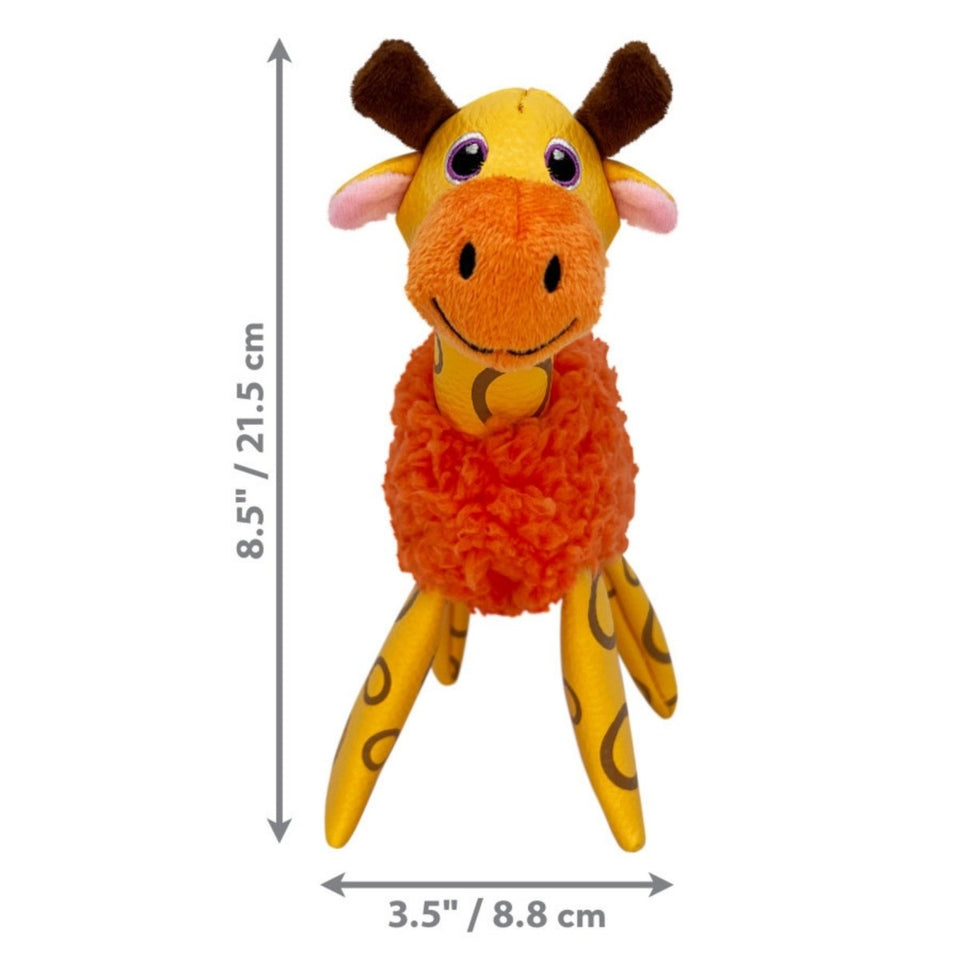 KONG Shakers Floofs Plush Dog Toy Giraffe, X-Small/Small, view 2