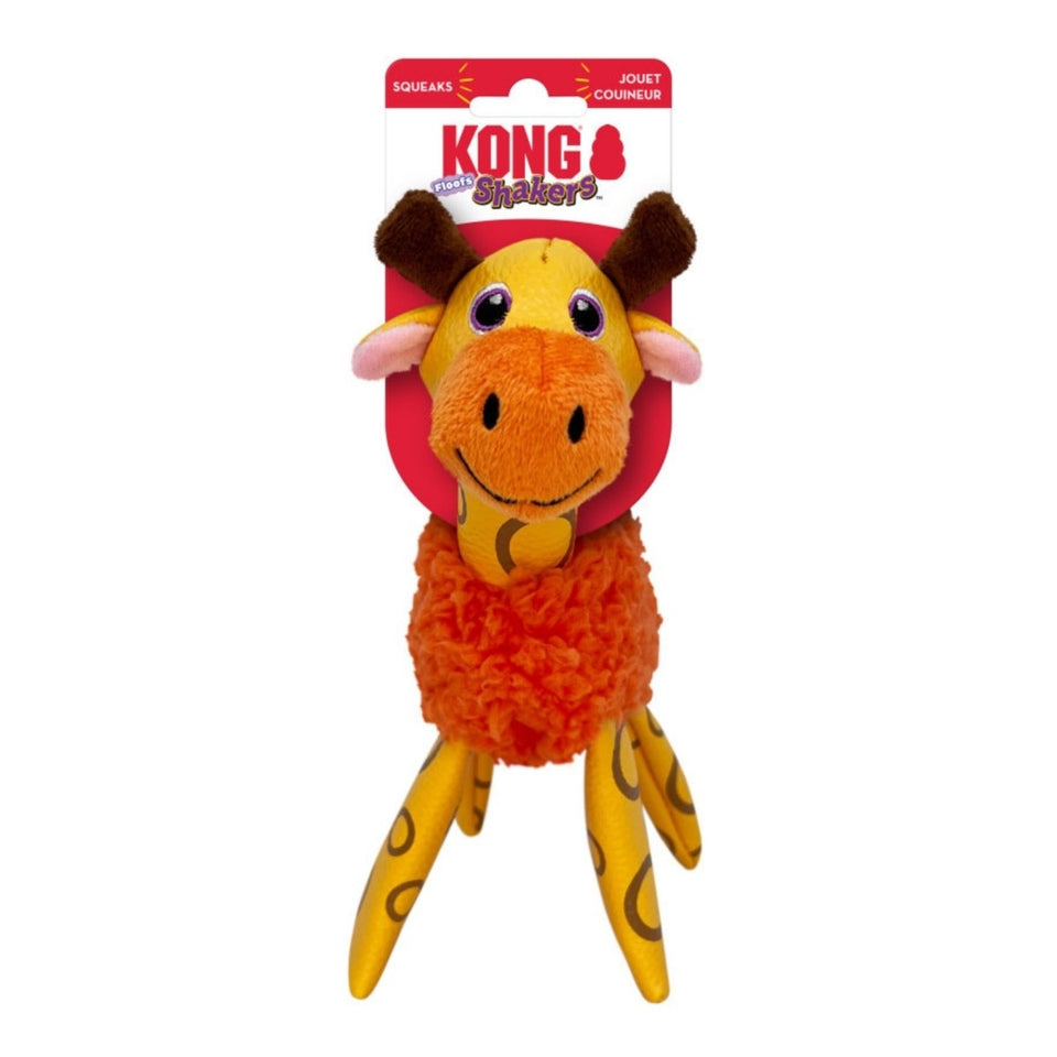 KONG Shakers Floofs Plush Dog Toy Giraffe, X-Small/Small