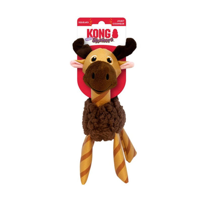 KONG Shakers Floofs Plush Dog Toy Moose, X-Small/Small