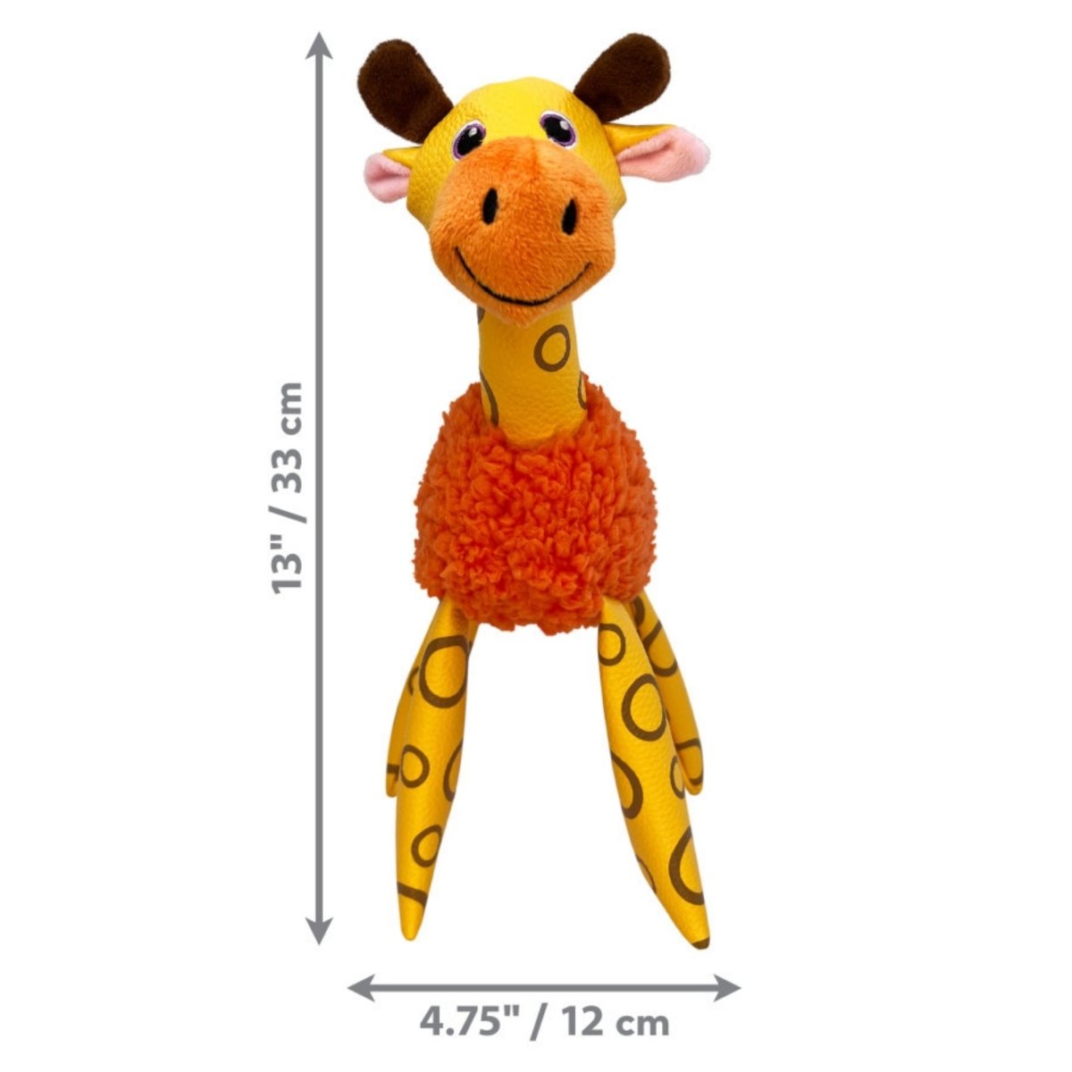 KONG Shakers Floofs Plush Dog Toy Giraffe, 1ea/MD - Pets Perfect