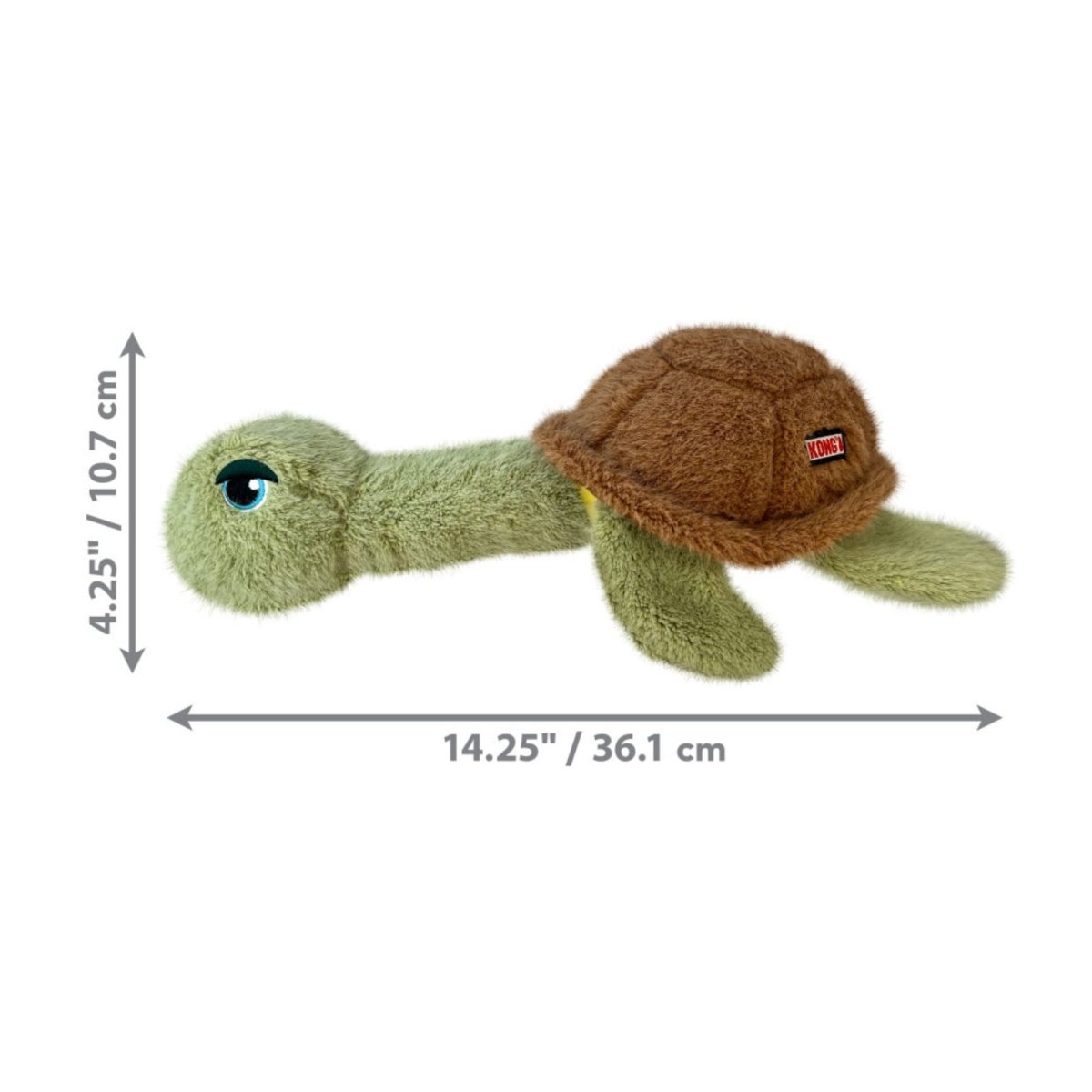 Kong Scruffs Dog Toy Turtle, 1ea/Medium/Large - Pets Perfect
