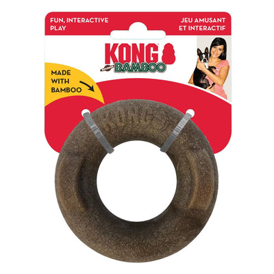 KONG Bamboo Rockerz Ring Chew Dog Toy for Small Dogs