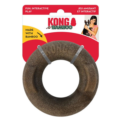KONG Bamboo Rockerz Ring Chew Dog Toy for Medium Dogs