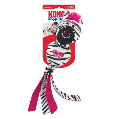 KONG Wubba Zoo Zebra Dog Toy, Large, Tug, Fetch & Shake, Squeaker