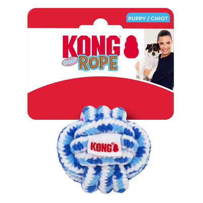 KONG Rope Puppy Ball Dog Toy - Small (Assorted)