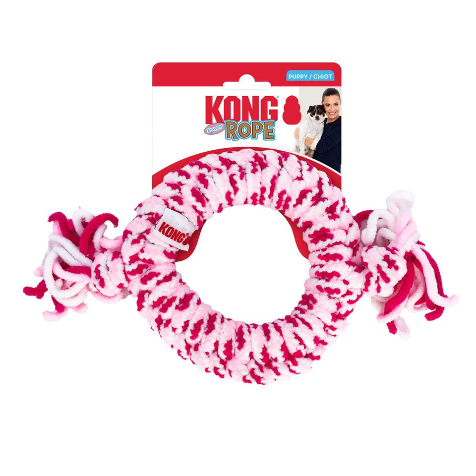 KONG Rope Puppy Ring Dog Toy - Medium (Assorted)