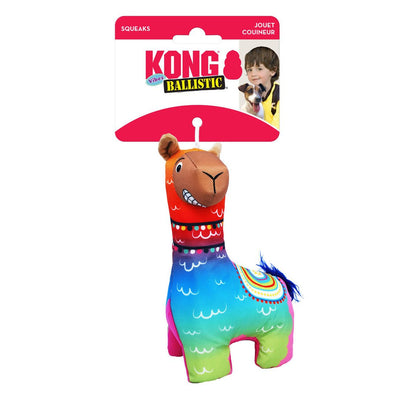 KONG Ballistic Vibez Llama Plush Dog Toy - Medium/Large