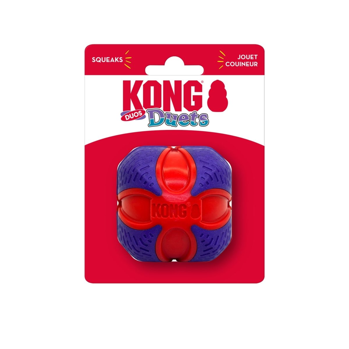 KONG Duets Duos Interactive Fetch Toy Ball | Medium - Pets Perfect