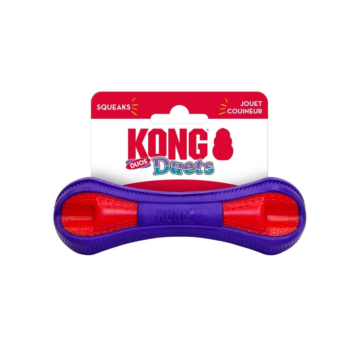 KONG Duets Duos Dog Toy – Bone | Small - Pets Perfect