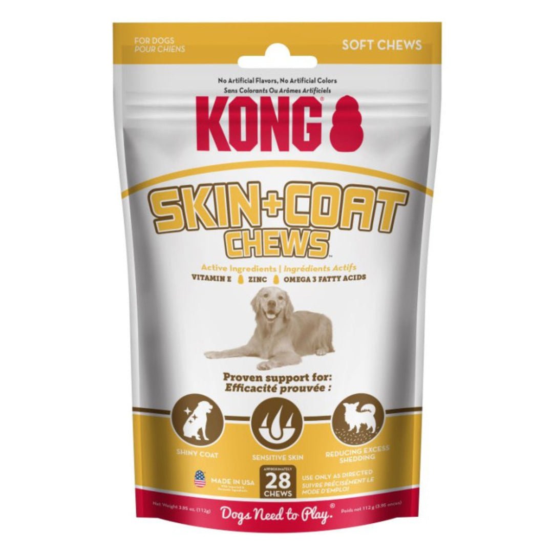 KONG Skin & Coat Soft Chews Dog Treats 1ea/28Pc - Pets Perfect