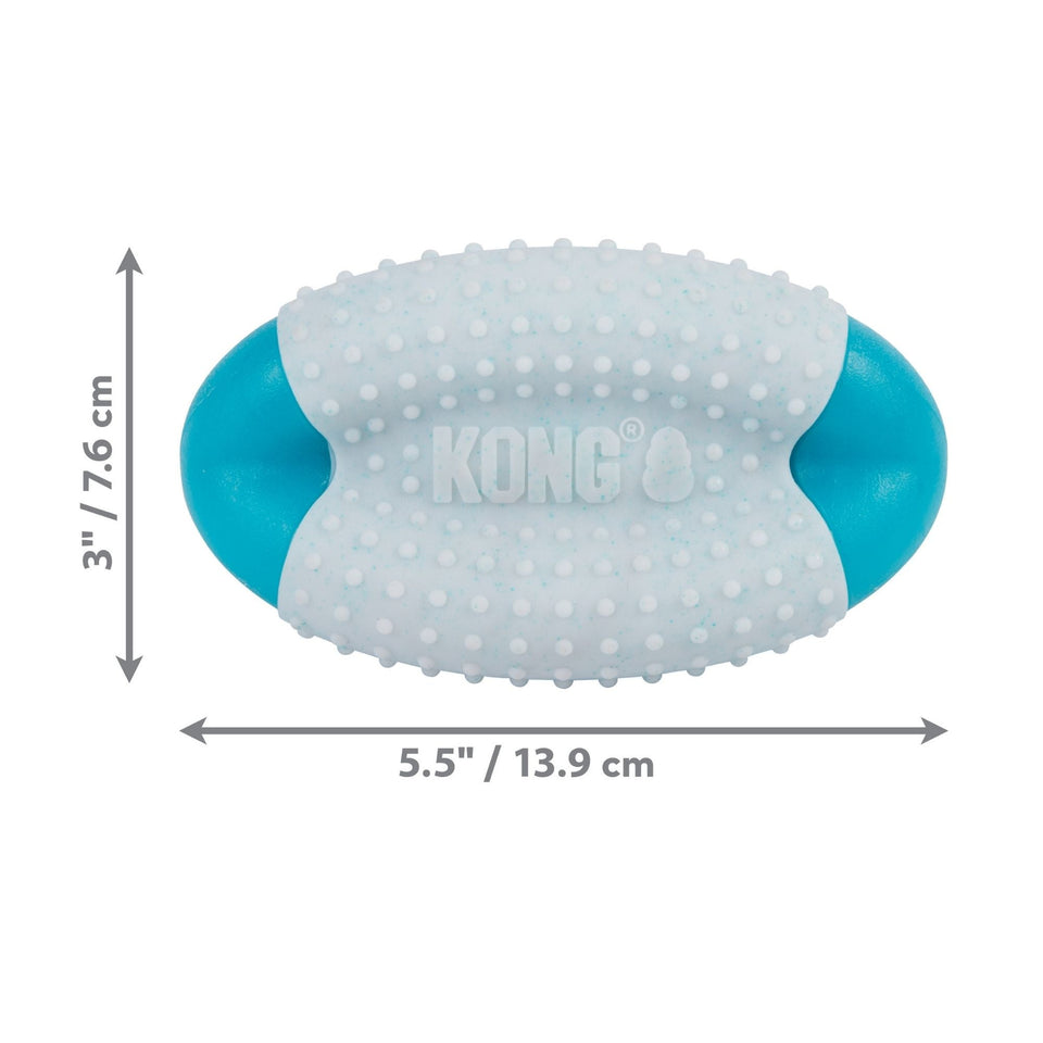 KONG Duets Dental Football Dog Toy 1ea/MD/LG
