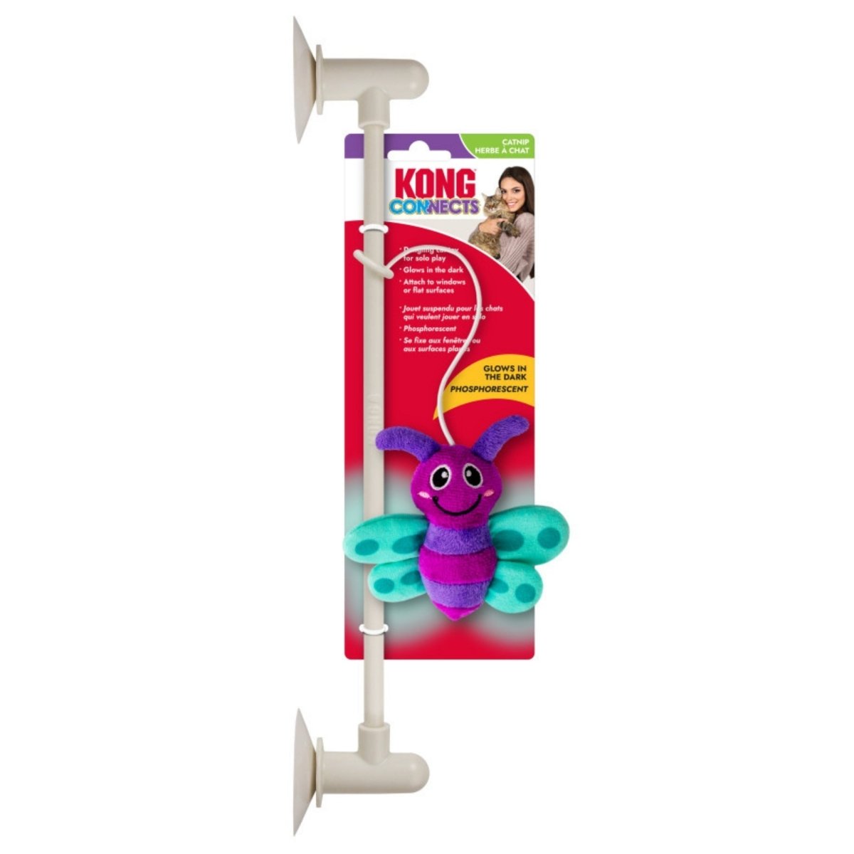 KONG Connects Glow Firefly Cat Toy 1ea/One Size - Pets Perfect