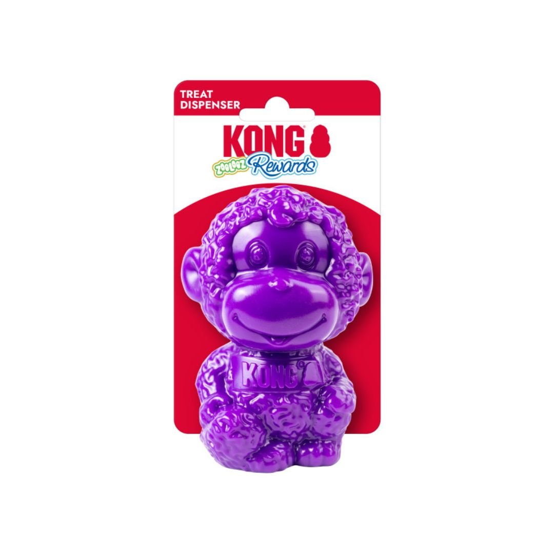 KONG Rewards Zoolooz Monkey Dog Toy – Medium - Pets Perfect