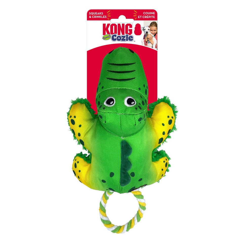 KONG Cozie Tuggz Dog Toy Alligator Small/Medium