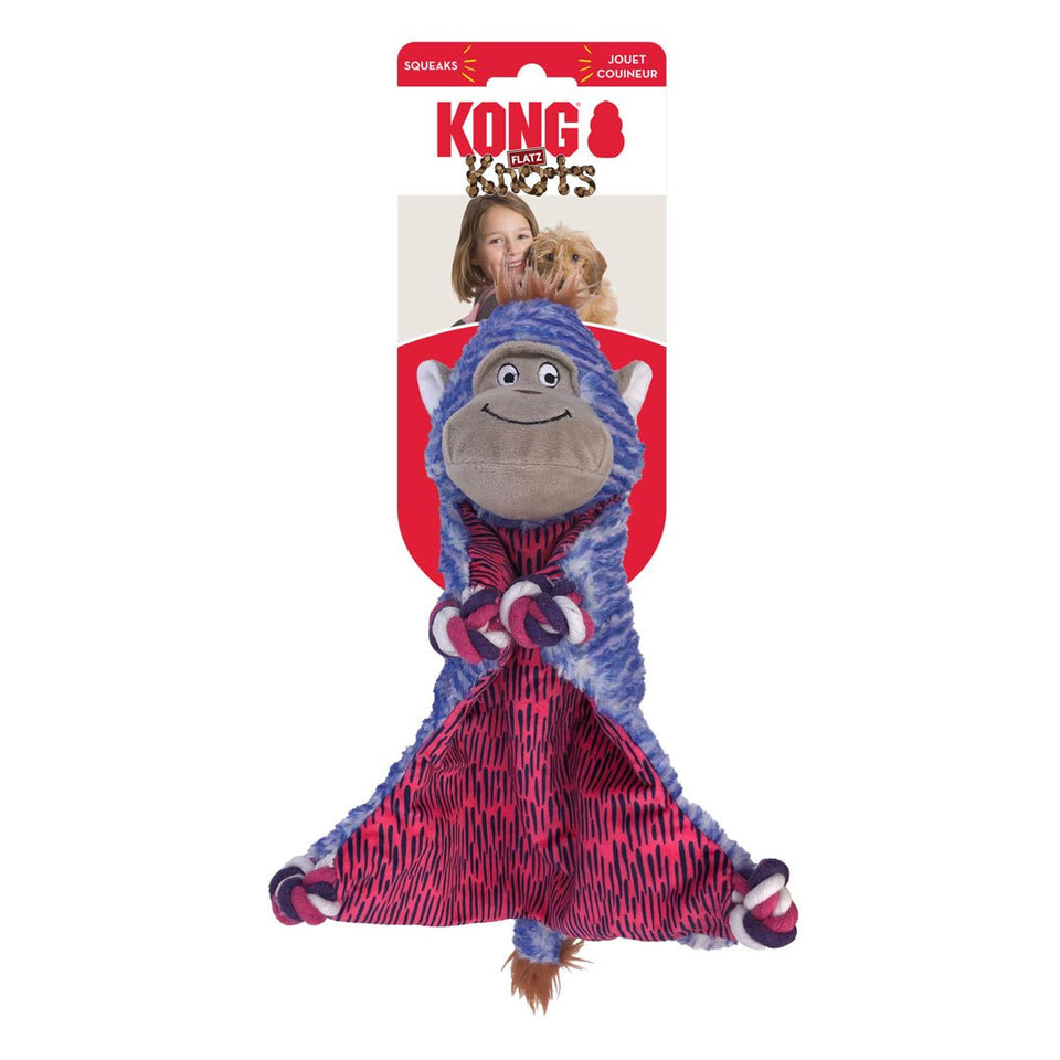 KONG Knots Flatz Dog Toy Monkey Medium/Large