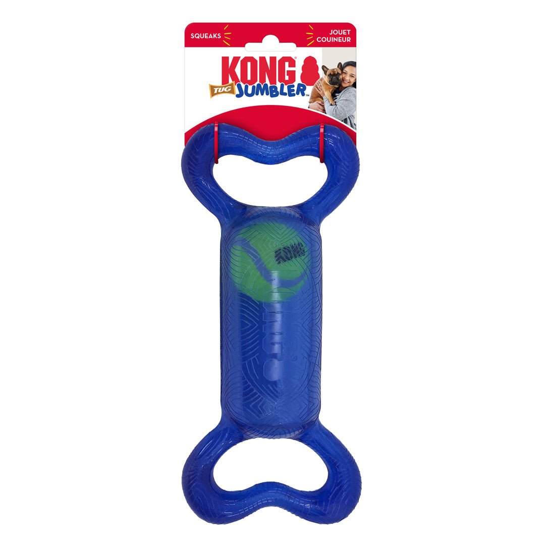 KONG Jumbler Tug Dog Toy Assorted 1ea/SM/MD - Pets Perfect