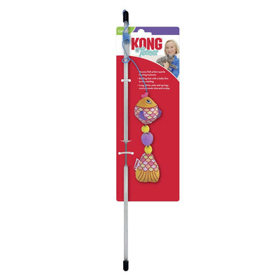 KONG Teaser Scrattles Fish Cat Toy Assorted