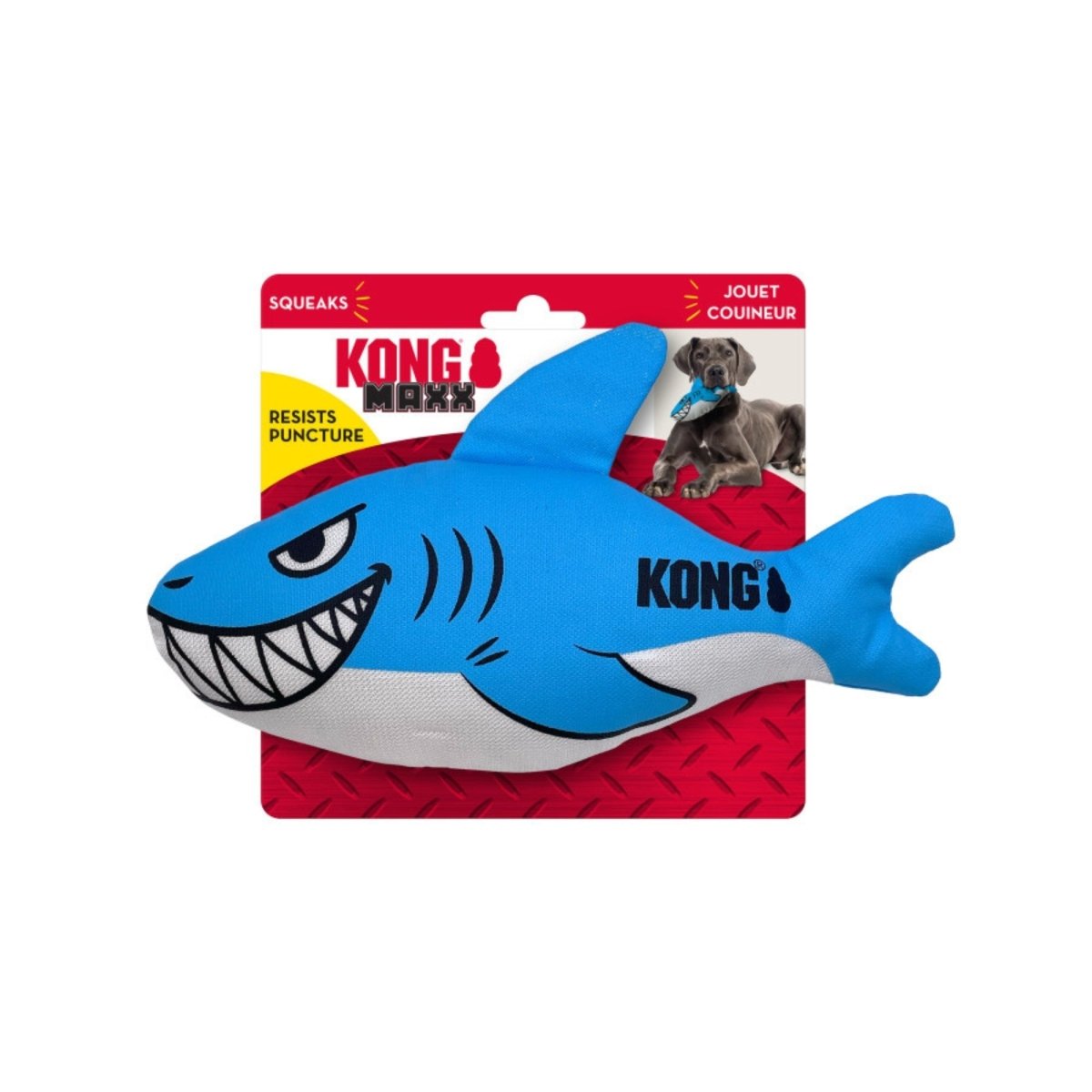 Kong Maxx Friends Dog Toy Shark, 1ea/Medium - Pets Perfect