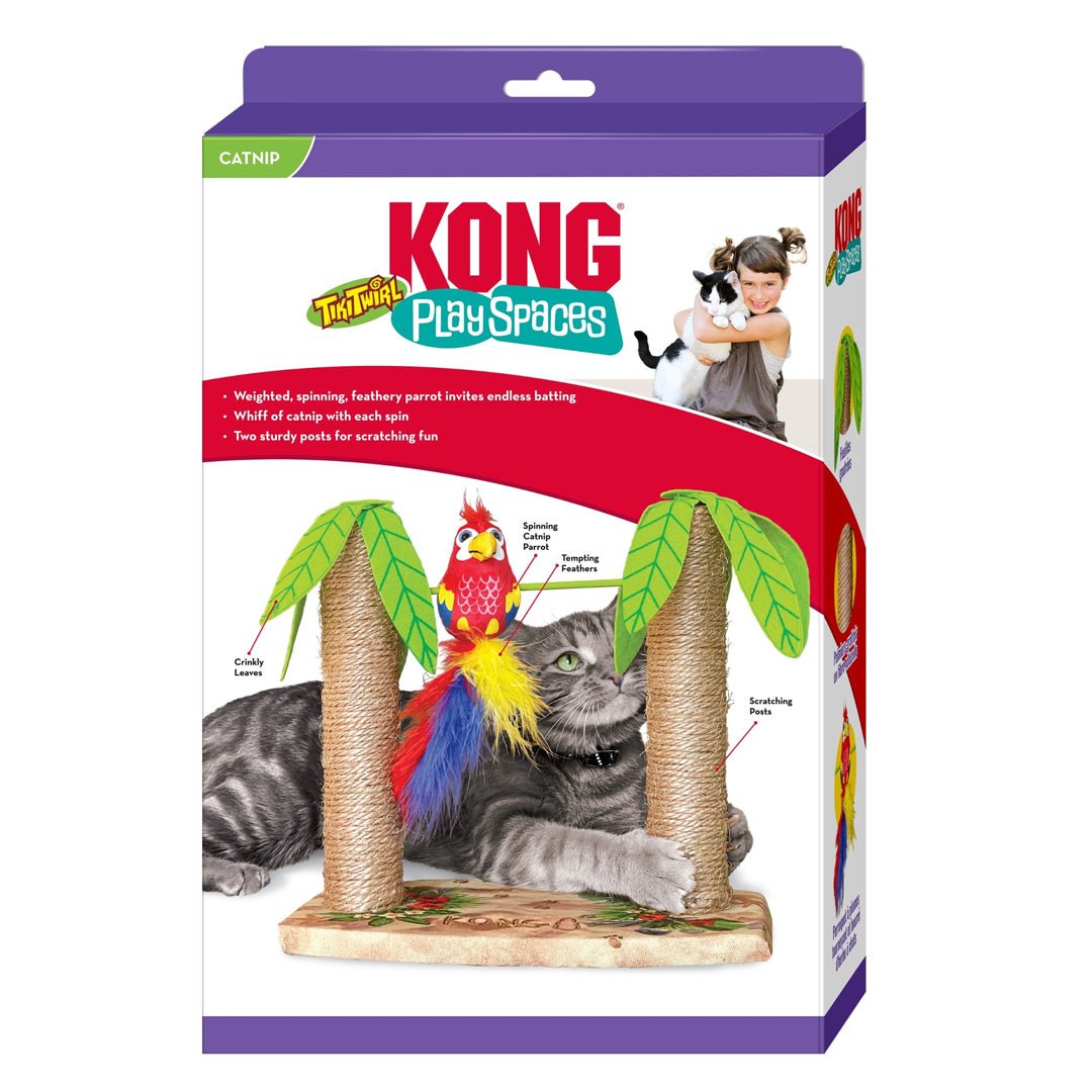 KONG Play Spaces Tiki Twirl Cat Toy 1ea/One Size - Pets Perfect