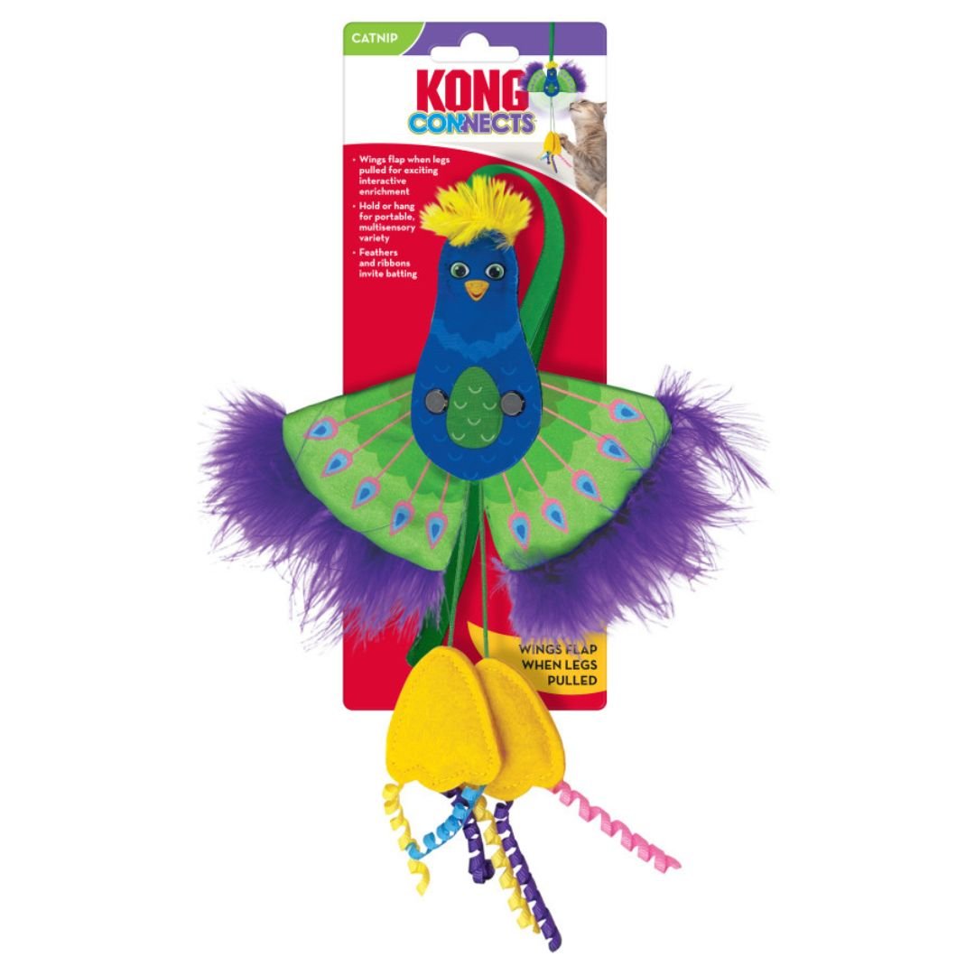 KONG Connects Peacock Cat Toy 1ea - Pets Perfect
