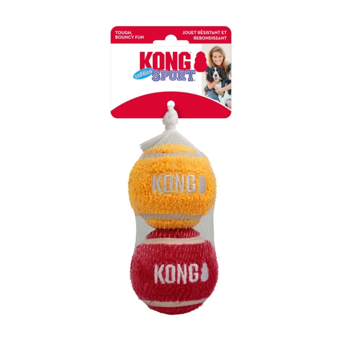 KONG Sport Softies Balls Dog Toy Assorted, 1ea/LG, 2Pc - Pets Perfect