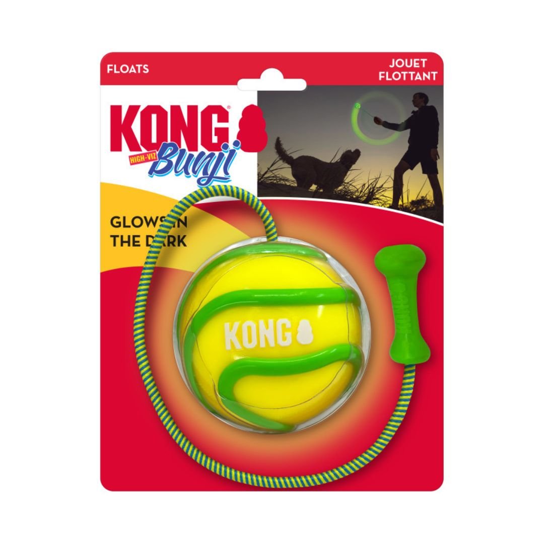 KONG Bunji HighViz Ball Dog Toy Assorted, 1ea/LG - Pets Perfect