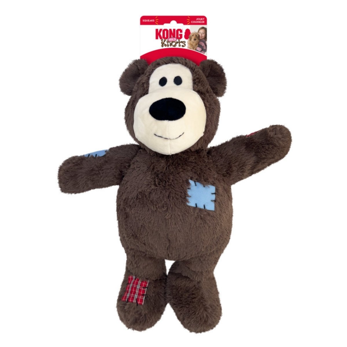 KONG Wild Knots Bear Dog Toy Assorted, 1ea/Jumbo - Pets Perfect
