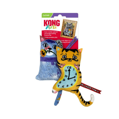 KONG Artz Catnip Cat Toy Salvador PawLi Whiskers van Gogh, 1ea/2 pk - Pets Perfect