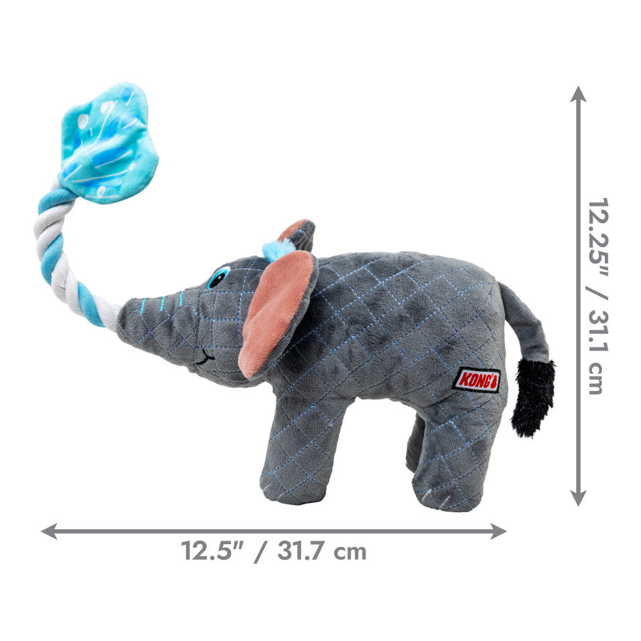 KONG Bendeez Elephant Gray/Blue Large