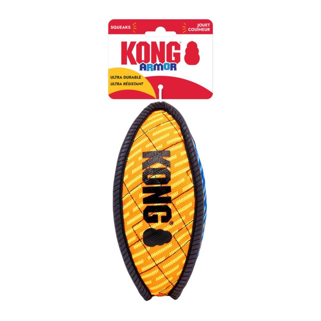 KONG Armor Football Dog Toy Assorted MD - Pets Perfect