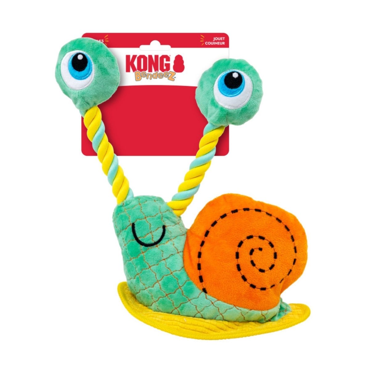 KONG Bendeez Dog Toy Snail, 1ea/LG - Pets Perfect
