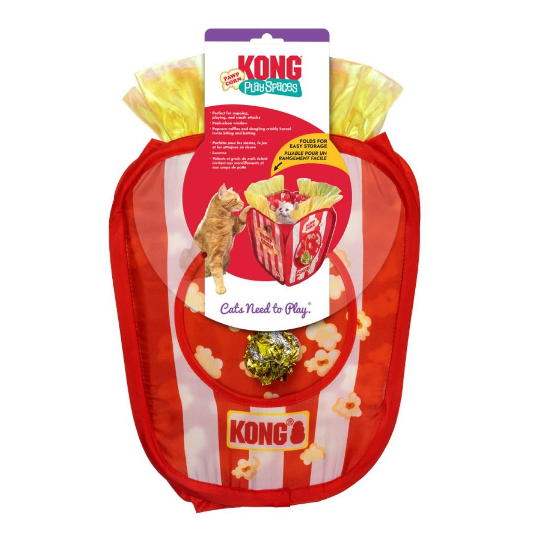 KONG Play Spaces Pawpcorn Cat Toy Red, 1ea - Pets Perfect