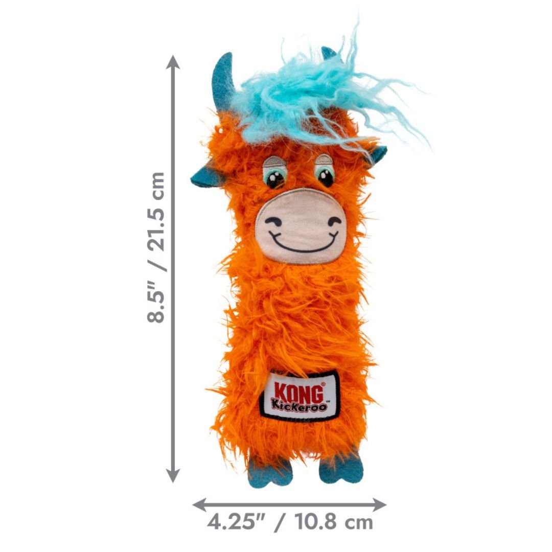 KONG Kickeroo Highland Cow Cat Toy Assorted 1ea - Pets Perfect