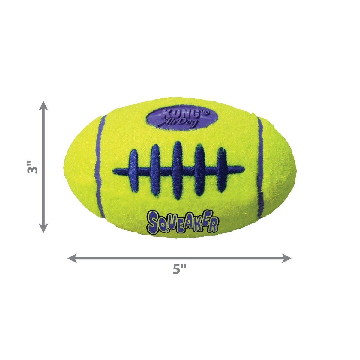 KONG Air Dog Squeaker Football Dog Toy 1ea/MD - Pets Perfect