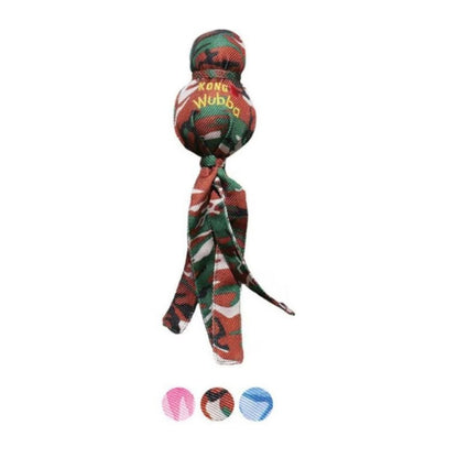KONG Camo Wubba Dog Toy Assorted 1ea/SM - Pets Perfect