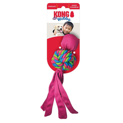 KONG Wubba Weave Twist-Knot Dog Toy, Small, Tug, Fetch & Chew