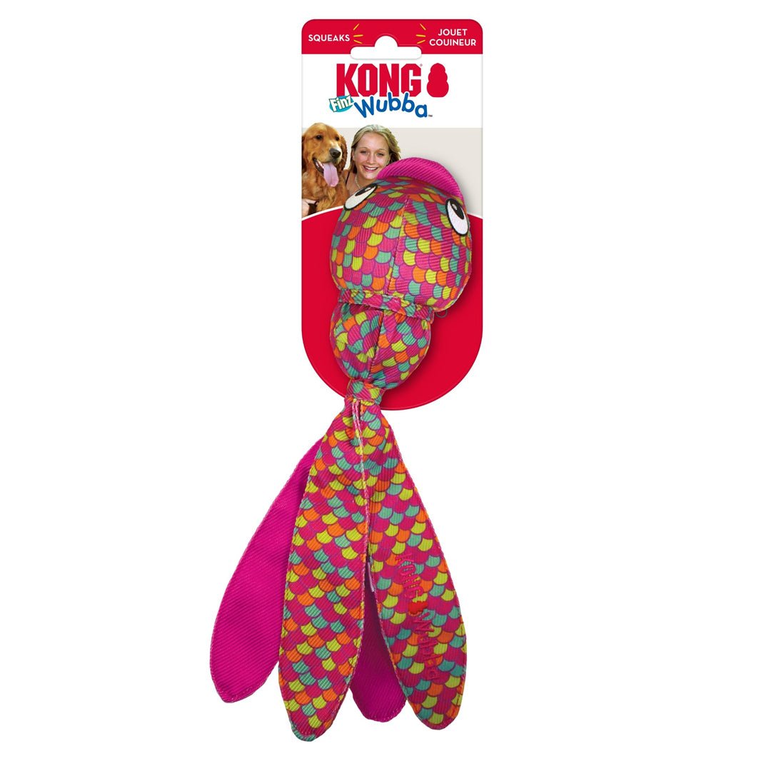 KONG Wubba Finz Dog Toy Pink 1ea/XL - Pets Perfect