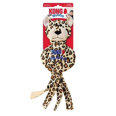 KONG Wubba No Stuff Dog Toy Cheetah Large