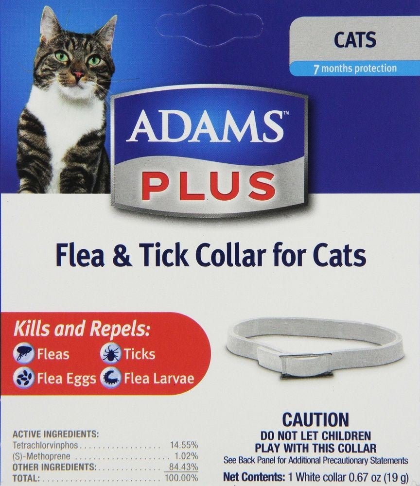Adams Plus Flea Tick Collar for Cats 1ea/1 pk - Pets Perfect