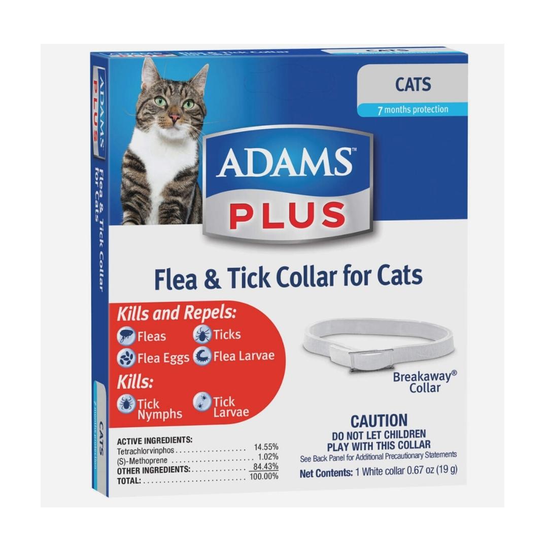 Adams Plus Flea Tick Collar for Cats 1ea/1 pk - Pets Perfect