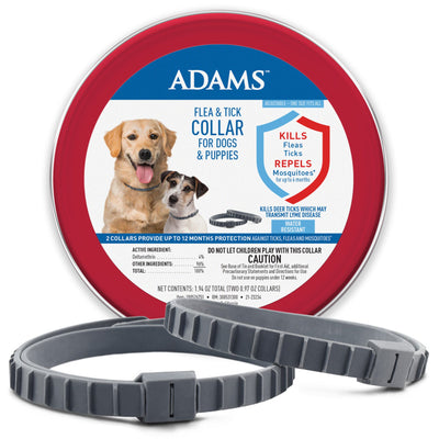 Adams Flea Tick Dog Collar for Dogs Puppies 2 ct