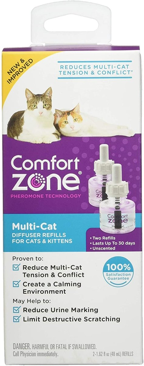 Comfort Zone Comfort Zone Multi Cat Calming Diffuser Refills 1pack 1ea/2 pk - Pets Perfect