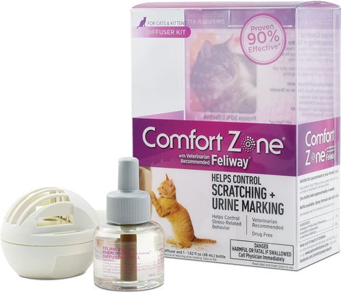 Comfort Zone Comfort Zone Cat Calming Diffuser 1ea/2Diffusers And 21.62 Fl Oz 48Ml Refills - Pets Perfect