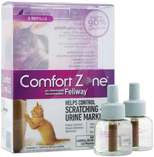 Comfort Zone Comfort Zone Cat Calming Diffuser Refills 1ea/1 pk, 48 ml, 30 Day Use - Pets Perfect